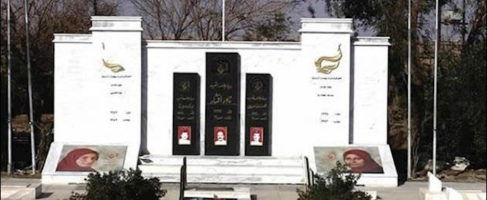 ايران - لورستان..الشباب المؤيدون لمنظمة مجاهدي خلق بمدينة خرم آباد ينددون بالعبث بمقبرة شهداء اشرف (مرفاريد)