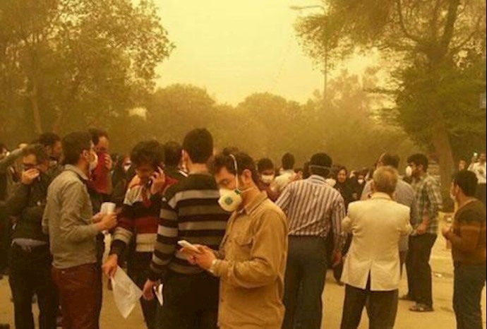 ثالث تجمع لأهالي مدينة أهواز للاحتجاج علی لامبالاة تجاه تلوث الهواء