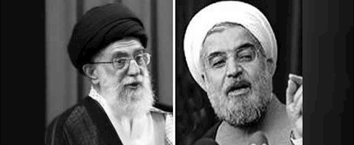 عمق الشرخ في رأس نظام الملالي بين روحاني والخامنئي