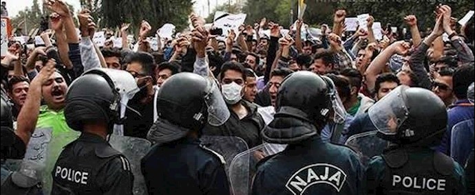 تقرير تحليلي عن الاحتجاجات خلال العام الماضي في إيران .. کل ساعتين 3احتجاجات في العام الايراني الماضي علی الأقل