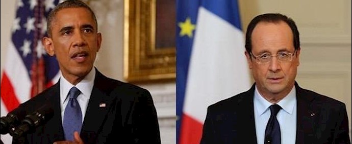 ايران.. اتصال هاتفي فرانسوا هولاند مع الرئيس الامريکي اوباما: علی النظام الايراني أن يرد علی المخاوف بشأن النووي