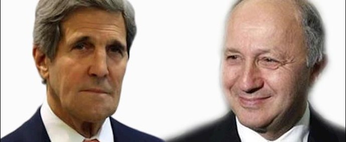 کيري: فرنسا وأمريکا متفقتان بشأن ايران وتريدان اتفاقا اکثر قوة