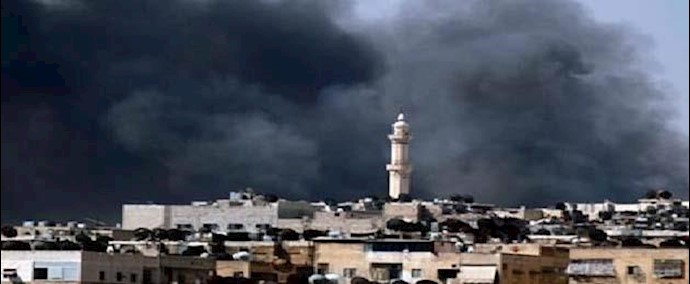 النظام السوري يکثف غاراته علی إدلب وسقوط عشرات الضحايا