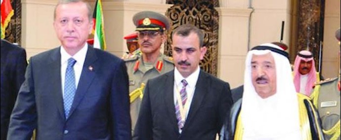 إردوغان في أول زيارة له إلی الکويت منذ توليه الرئاسة