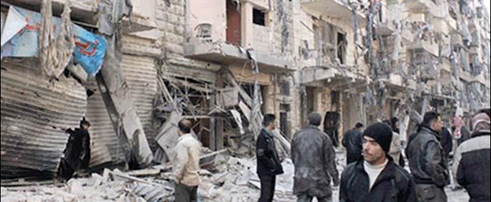مجزرة بالبراميل المتفجرة في حلب