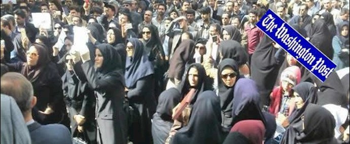 واشنطن بوست: تظاهرة المعلمين الإيرانيين تطالب بالافراج عن المعلمين المسجونين