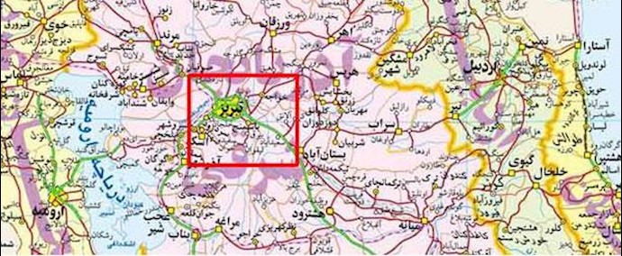 ايران.. مدينة تبريز- صاحب بسطية ضائق ذرعا يحرق نفسه أمام البلدية