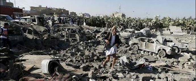 غارات التحالف العربي تضرب مستودعات أسلحة في اليمن مع نقص الخبز والدواء