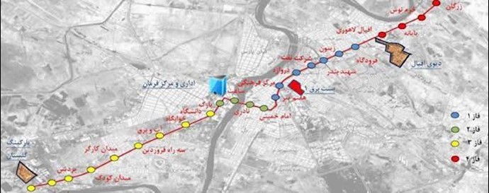 ايران.. مدينة اهواز – اليوم الثالث لتجمع احتجاجي لاکثر من 600 عامل قطار الأنفاق