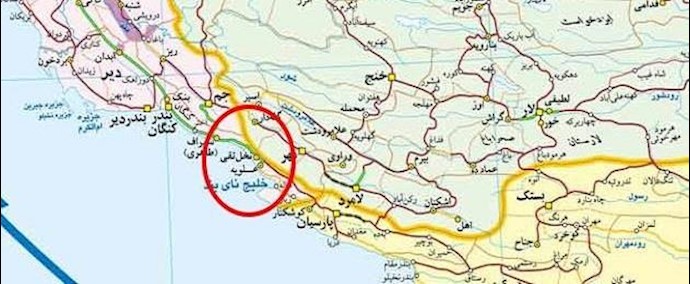 ايران.. بوشهر- اعتراض عوائل قضاء «نخل تقي» علی أزمة شحة المياه