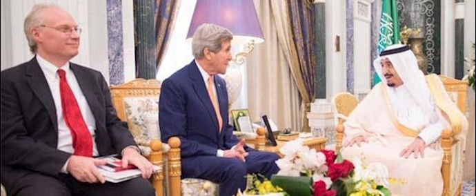 الملک سلمان يبحث مع کيري الأحداث الإقليمية والدولية