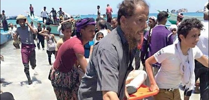 مجزرة نازحين بقصفٍ حوثي في عدن