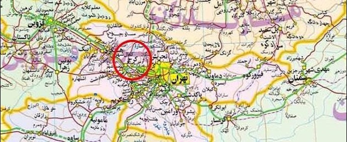 إيران.. مدينة کرج- تجمع احتجاجي لمواطني مدينتي«صفادشت» و«مهردشت»