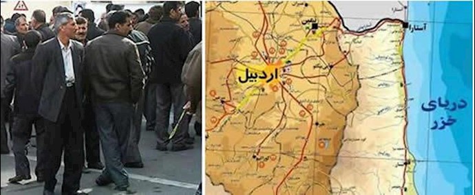 ايران..عمال معمل”يخساران” لإنتاج قطع الثلاجة يعقدون تجمعا احتجاجيا في مدينة اردبيل