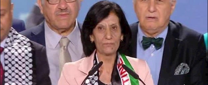 کلمة ربيحة ذياب عضو البرلمان الفلسطيني وزيرة المرأة السابقة في الملتقی الموسع للمقاومة الإيراينة بباريس