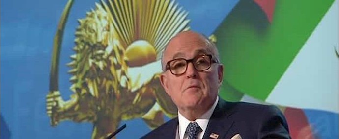 جانب من رسالة رودي جولياني عمدة نيويورک السابق عشية التجمع الموسع للمقاومة الإيرانية في باريس