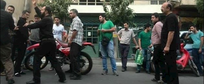 مواجهات بين المواطنين وعناصر النظام في طهران وکرمانشاه