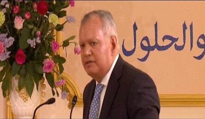 کلمة محمد العريبي وزير الخارجية المصري السابق في التجمع الکبير لممثلي الدول العربية والإسلامية