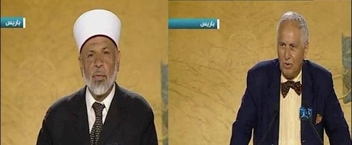 جانب من کلمات المتکلمون في مؤتمر باريس باريس تحت شعار:«الاسلام الديمقراطي والمتسامح ضد الرجعية والتطرف»