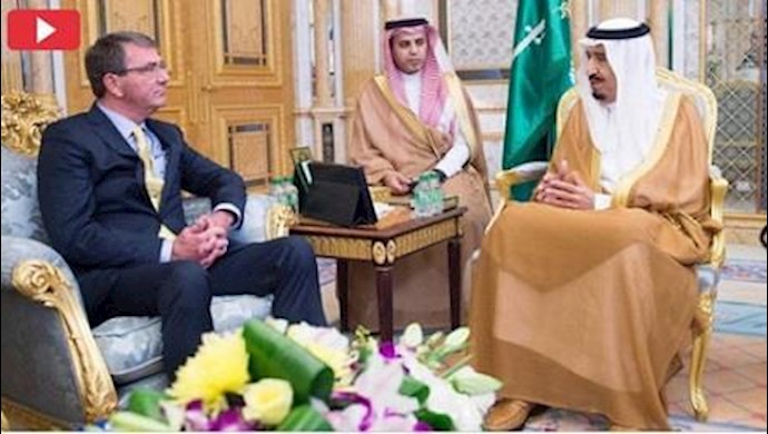 الملک سلمان يناقش استقرار المنطقة مع وزير دفاع أميرکا