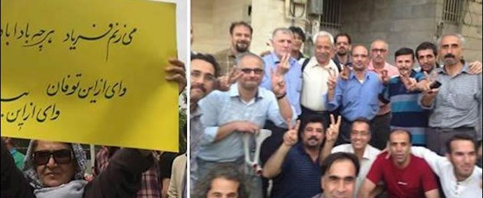 تعرض الممرضين و المعلمين في مدينتي طهران وايلام للتهديد خوفا من اتساع نطاق إحتجاجاتهم