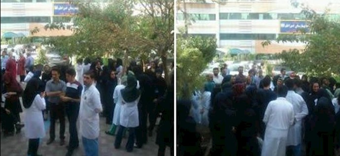 نظام الملالي يهدد الممرضين ويعلق 4 منهم عن العمل