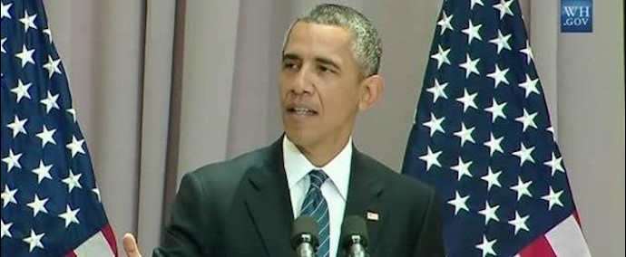 الغاردين: اوباما تعهد بحفظ الخيار العسکري فيما يتعلق بالاتفاق النووي مع النظام الايراني