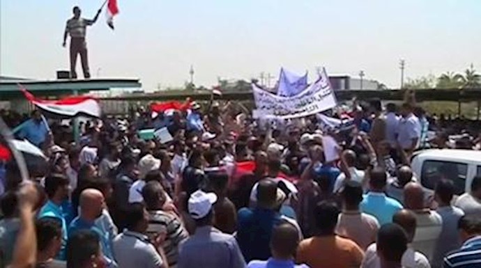 متظاهرون يهددون بنقل احتجاجاتهم لبغداد