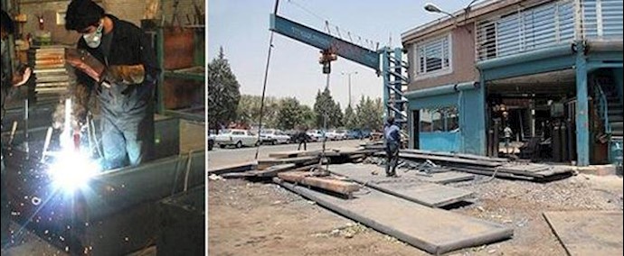 إضراب باعة الحديد في سوق شادآباد بطهران عن العمل لمدة أسبوع واحد