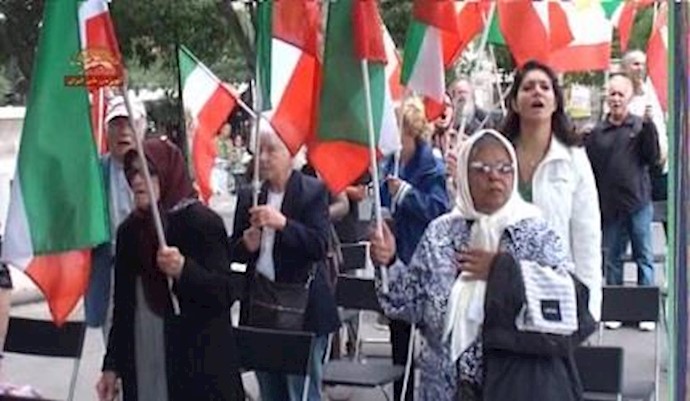 تظاهرات الايرانيين في مختلف بلدان العالم ضد نظام الملالي