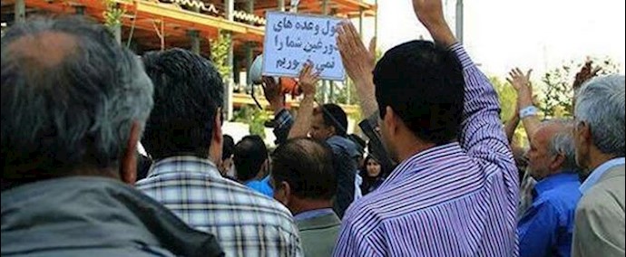 بلدة نائين التابعة لمدينة کرج.. إضراب العمال والسواق