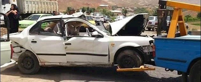کارثة: ۱۰۰قتيل و1700 جريح إحصائية التصادمات في الشوارع خلال الايام الثلاثة الماضية في إيران
