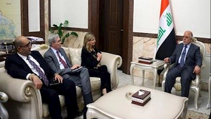 رئيس مجلس الوزراء الدکتور حيدر العبادي يستقبل وفدا من معهد السلام الامريکي