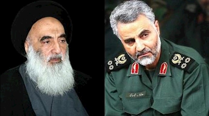 المرجع الشيعي الأعلی طلب من المرشد الإيراني الحد من نفوذ قائد فيلق القدس
