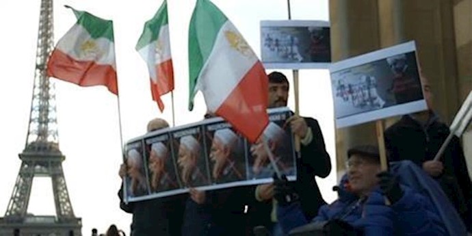 طهران.. بيانات 3 تنظيمات مؤيدة لمنظمة مجاهدي خلق استنکارا لزيارة الملا روحاني إلی فرنسا