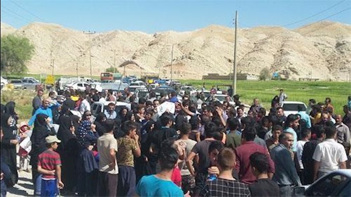 ايران ..تجمع احتجاجي لأهالي قری بمدينة زيدون في محافظة خوزستان