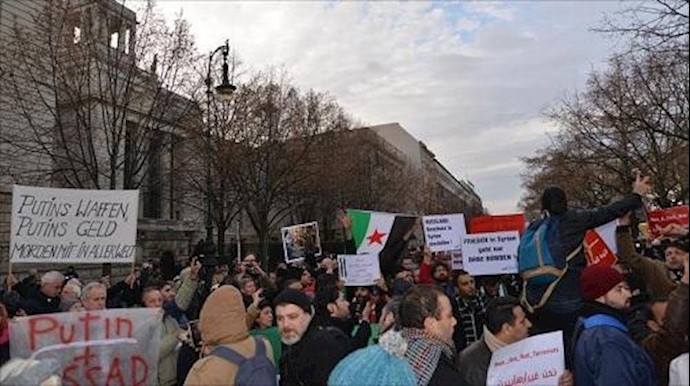 مظاهرة في برلين تندد بقصف المدنيين بحلب