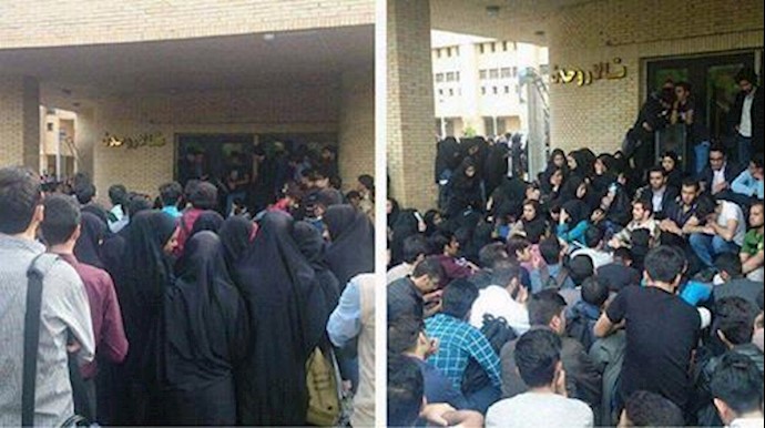 ايران.. ممارسات قمعية لحراسة جامعة باهنر في کرمان