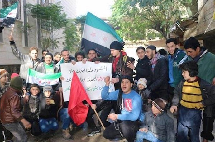 مظاهرات في الغوطة الشرقية نصرة لـ حلب المحاصرة