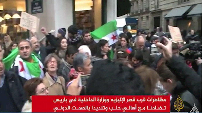 مظاهرات بمدن غربية تنديدا بمجازر حلب