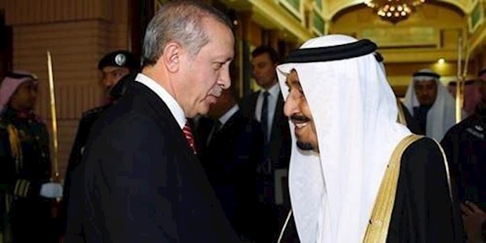 الملک سلمان والرئيس الترکي : هجمات روسيا تثير القلق وتتأزم الظروف في سوريا