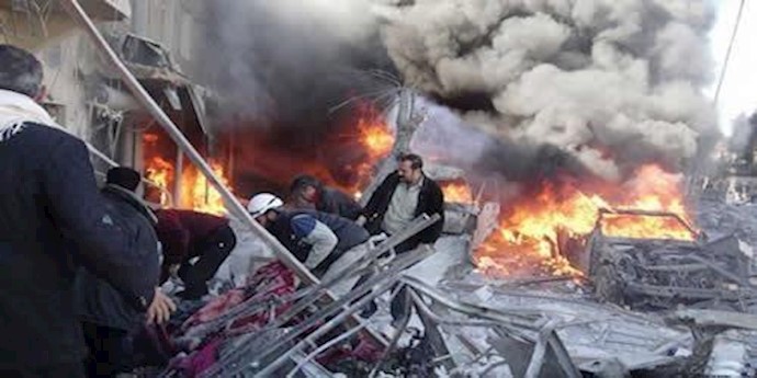 التصعيد الجنوني لقوات النظام وإيران والطيران الروسي علی حلب