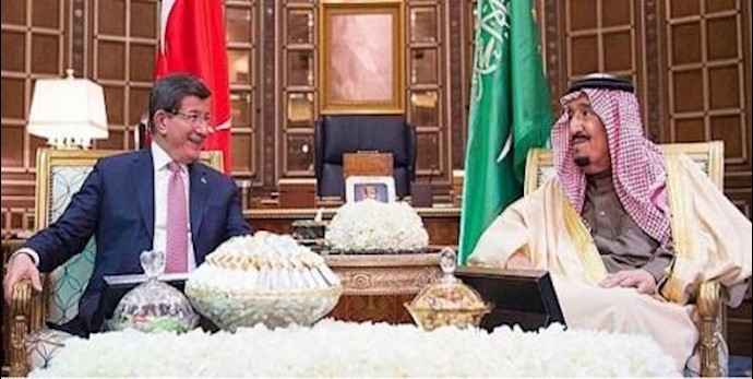 الملک سلمان يبحث مع أوغلو تطورات الأحداث إقليمياً ودولياً