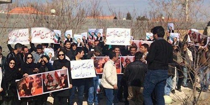 إيران .. مشهد- تحشد لإحتجاج علی عدم الإفراج عن السجين السياسي محمد علي طاهري