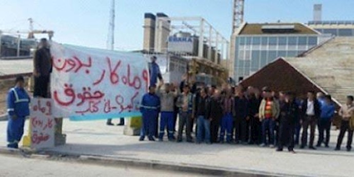 طهران .. تحشد إحتجاجي عمالي يتواصل لليوم الثاني