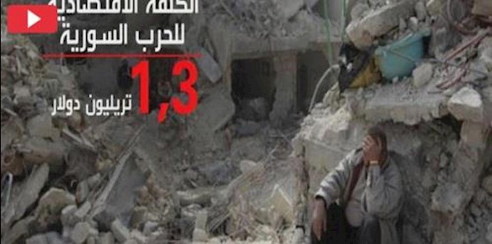 الحرب السورية تکلف 700 مليار دولار إذا انتهت هذا العام