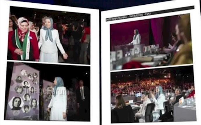أصداء عالمية لإحياء ذکری 8 مارس اليوم العالمي للمرأة في مؤتمر باريس الدولي بحضور السيدة مريم رجوي الرئيسة المنتخبة للمقاومة الإيرانية