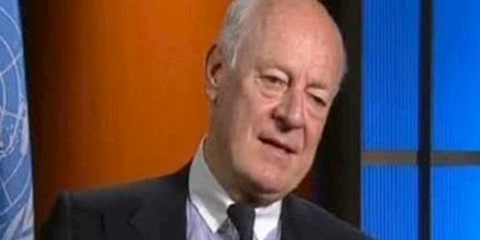 دي ميستورا: لا أصدق أن استهداف مشفی حلب کان خطأ وهذا يعد جريمة حرب