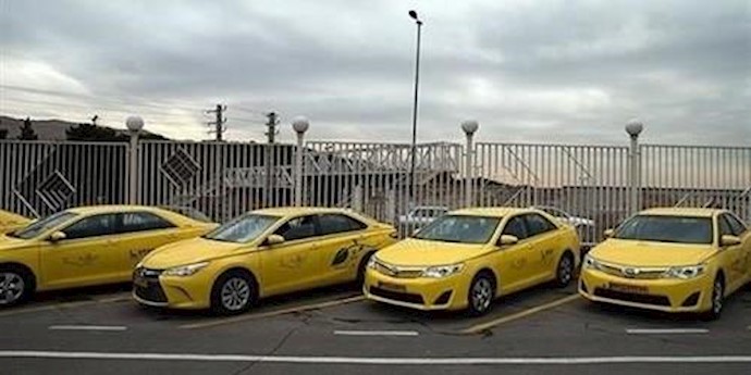 اشتباک سواق سيارات الأجرة مع العناصر القمعية للأمن الداخلي في شارع وليعصر بطهران