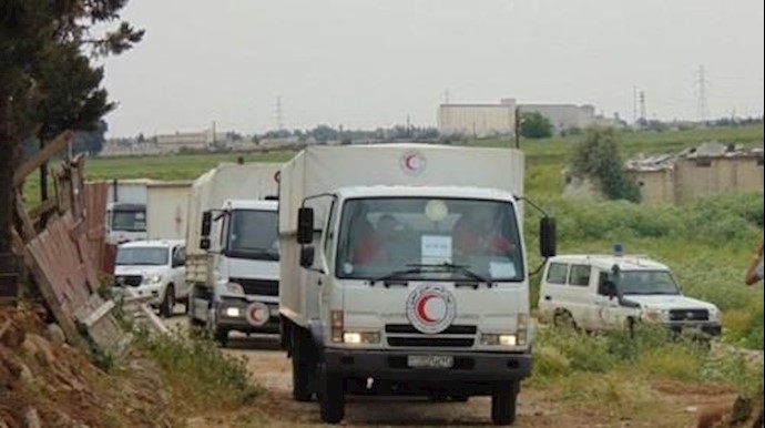 35 شاحنة مساعدات تدخل 4 مدن بالغوطة الشرقية